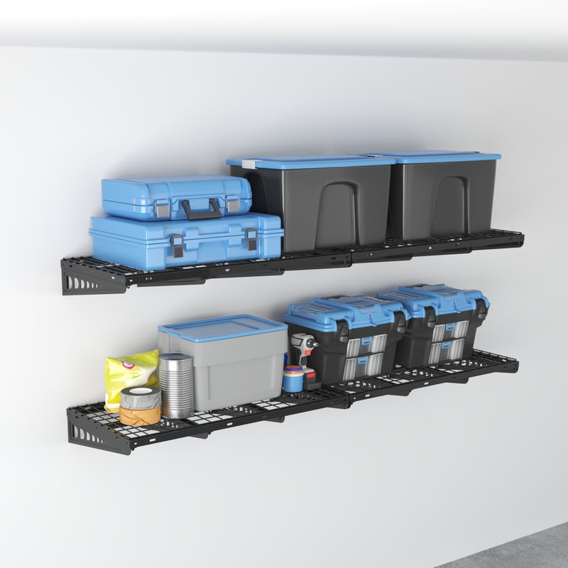 FLEXIMOUNTS upgraded heavy-duty wall shelves are now available in multiple sizes¡ª40"x16", 40"x24", 48"x16", and 48"x24".