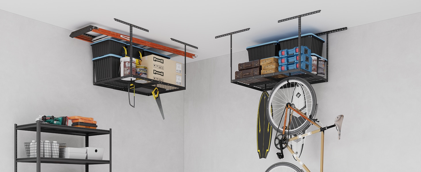 GR34 Classic 3' x 4' Overhead Garage Storage Rack | FLEXIMOUNTS