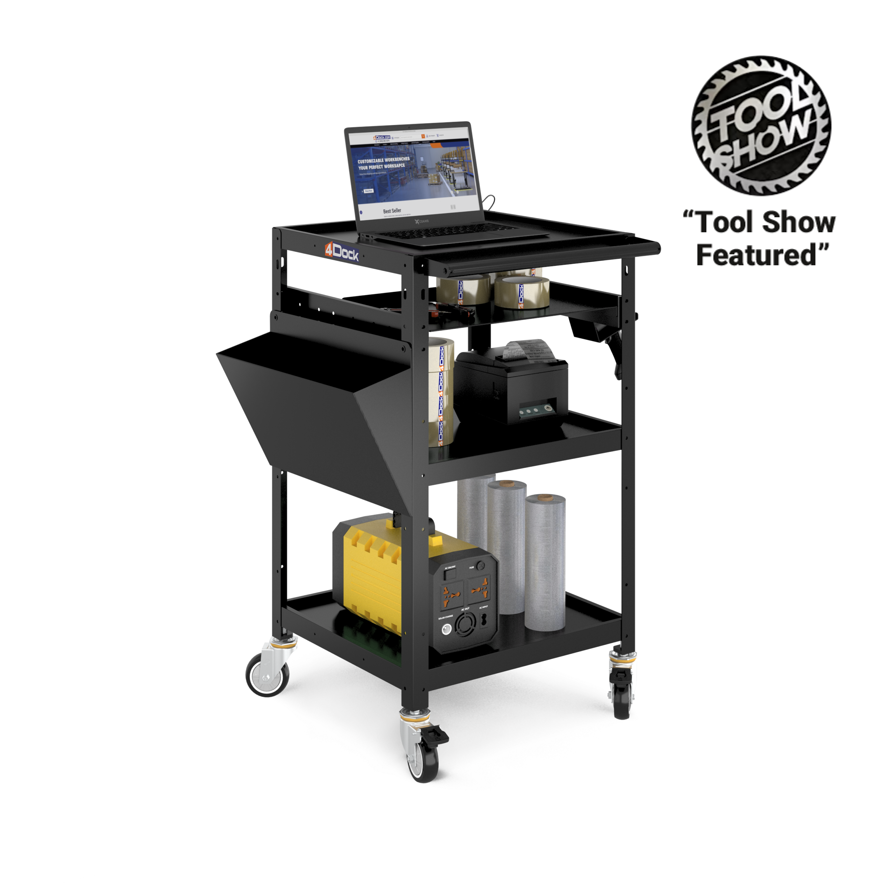 Mobile Workstation Cart in Stock Sample | 4Dock