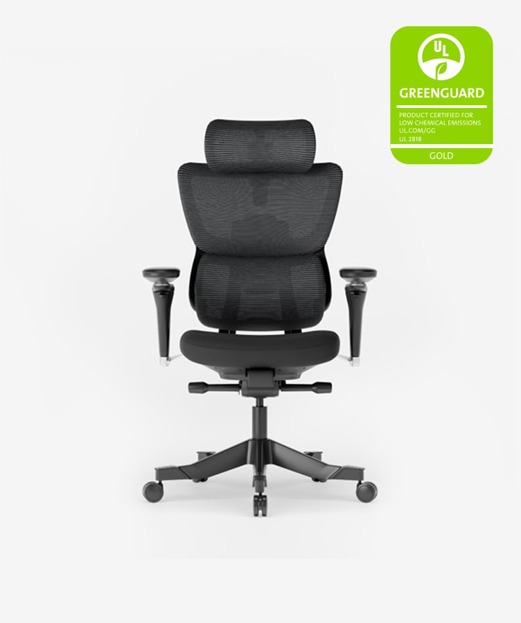 Newtral Ergonomische bureaustoel, bureaustoel met hoge rugleuning met unieke verstelbare lendensteun, verstelbare rugleuning en zitdiepte, kantelfunctie, hoofdsteun Newtral Ergonomische bureaustoel, bureaustoel met hoge rugleuning met unieke verstelbare lendensteun, verstelbare rugleuning en zitdiepte, kantelfunctie, hoofdsteun
