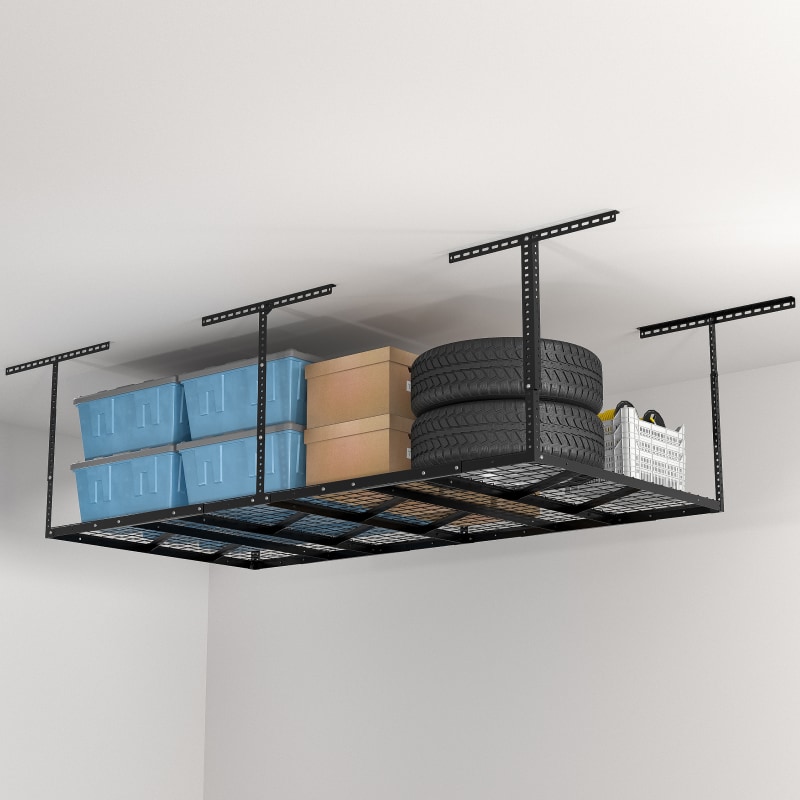 Best Classic 4' x 8' Overhead Garage Storage Rack | FLEXIMOUNTS