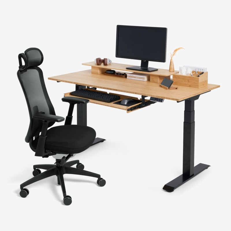Bamboo Standing Desk | FlexiSpot