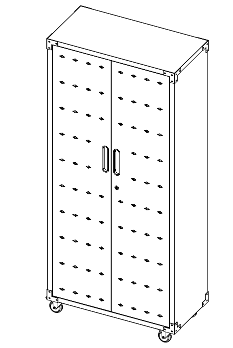 SC3B-WP Classic Heavy-Duty Tool Storage Cabinet for Garage