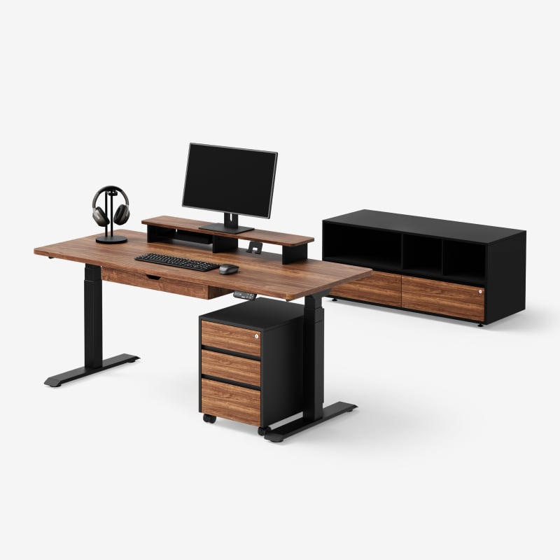 FlexiSpot All-in-One Standing Desk & Cabinet System | Home Office