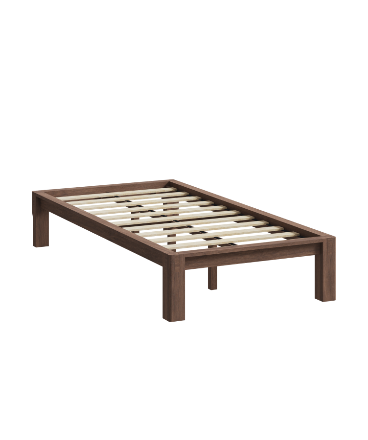 Letto in legno massello con montaggio senza attrezzi