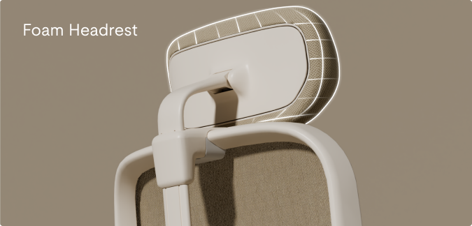 Ergonomic chair C5 with foam headrest