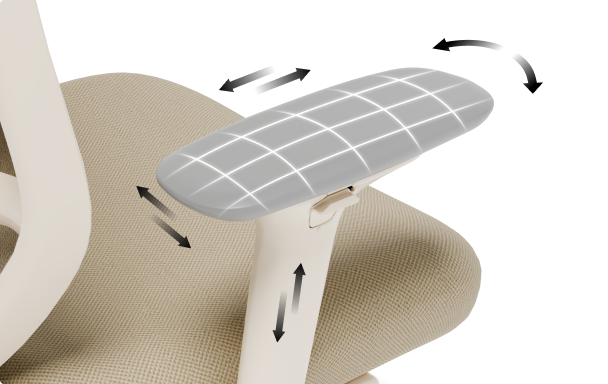 ergonomic chair C5 with 3D armrest