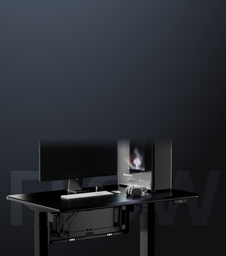 E7 Flow Standing Desk Set with Cable Management | FlexiSpot