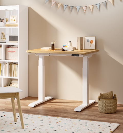 FlexiSpot Small Standing Desk | E7 Mini Sit Stand Desk for Closet
