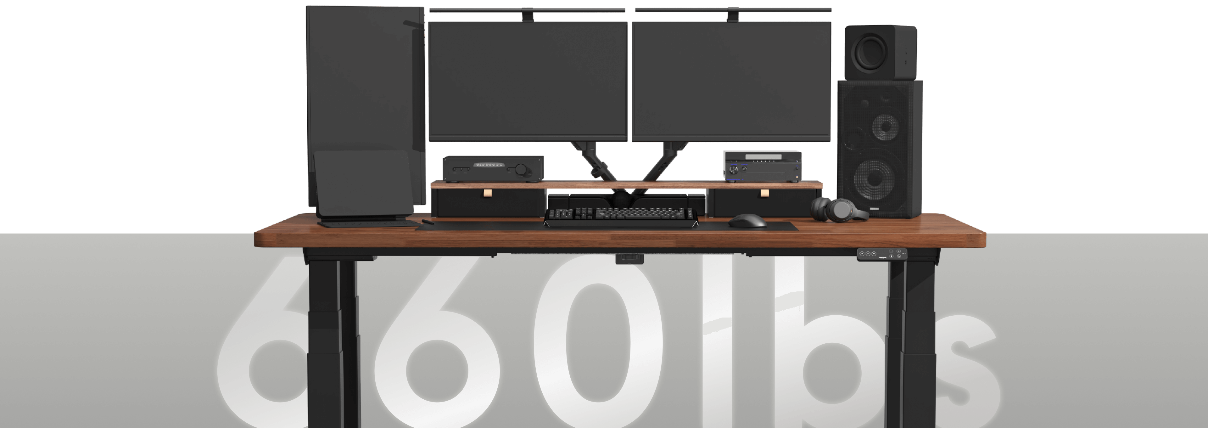 Premium 4-Leg Standing Desk E7 Plus Max|FlexiSpot Height