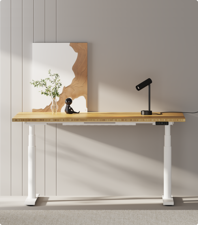 Staand Bureau-opzet – Verstelbare Hoogte, Houten Design – Made In EU – Compact En Stevig