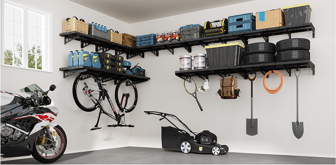 Max Series Heavy Duty Wall Mounted Shelving FLEXIMOUNTS