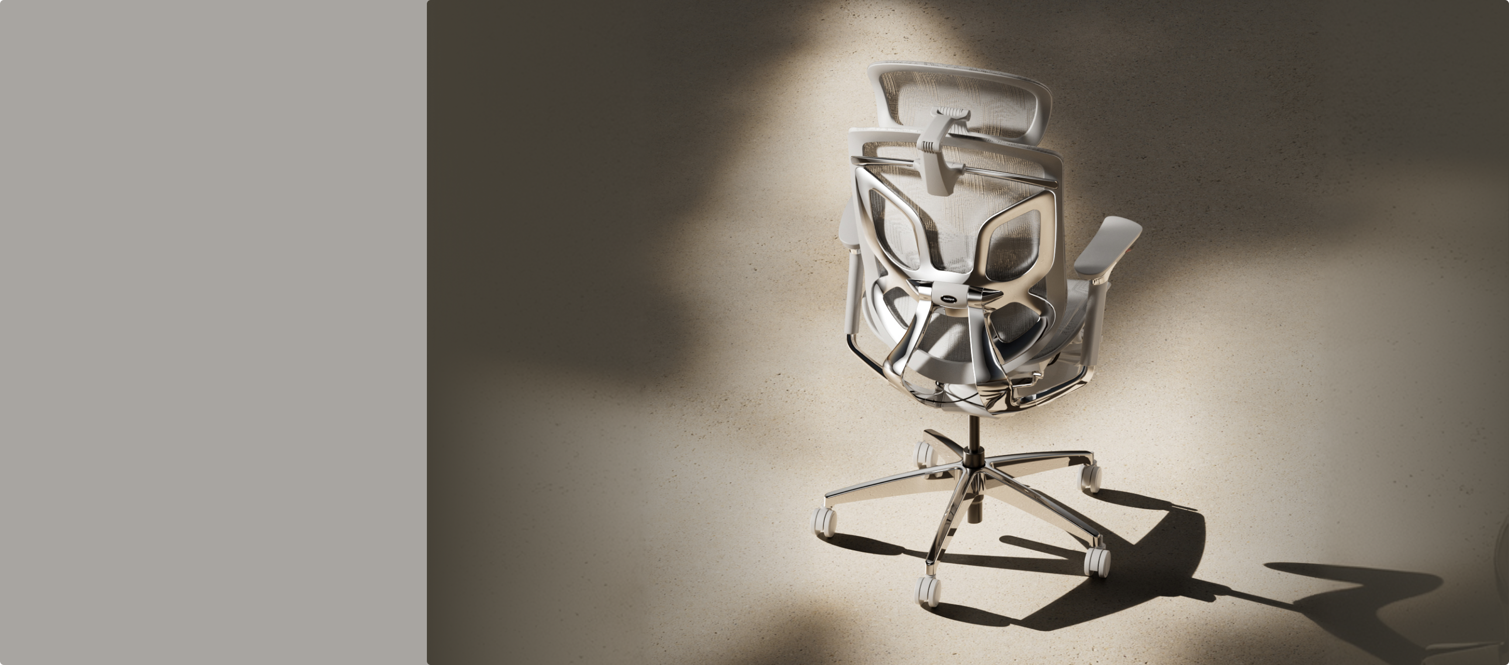 Backrest of the ergonomic chair Apollo