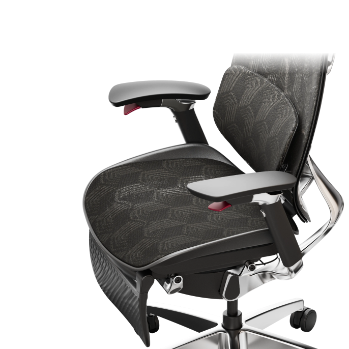 Ergonomic chair Apollo with 4D double-axis armrest