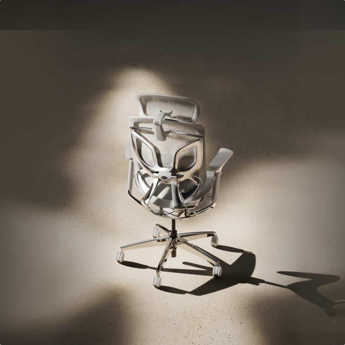 Backrest of the ergonomic chair Apollo