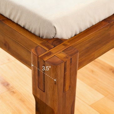 Kana Japanese Joinery Bed Acacia | FlexiSpot