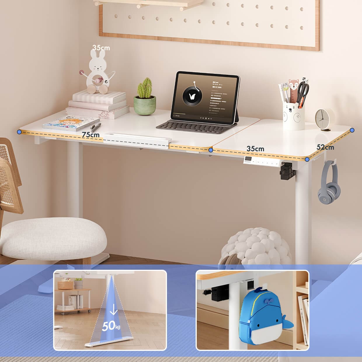 Flexispot 昇降デスク 電動昇降式デスク・SK2 | FlexiSpot 公式ストア