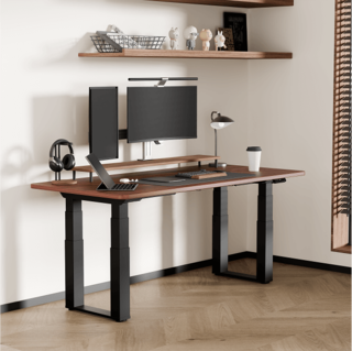 JUMMICO Scrivania Elettrica Regolabile In Altezza Con Doppio Motore - Tavolo Da Ufficio Standing Desk Con Piano In Truciolato, Capacità 100 Kg, 3 Memorie Altezza E Ricarica USB-C