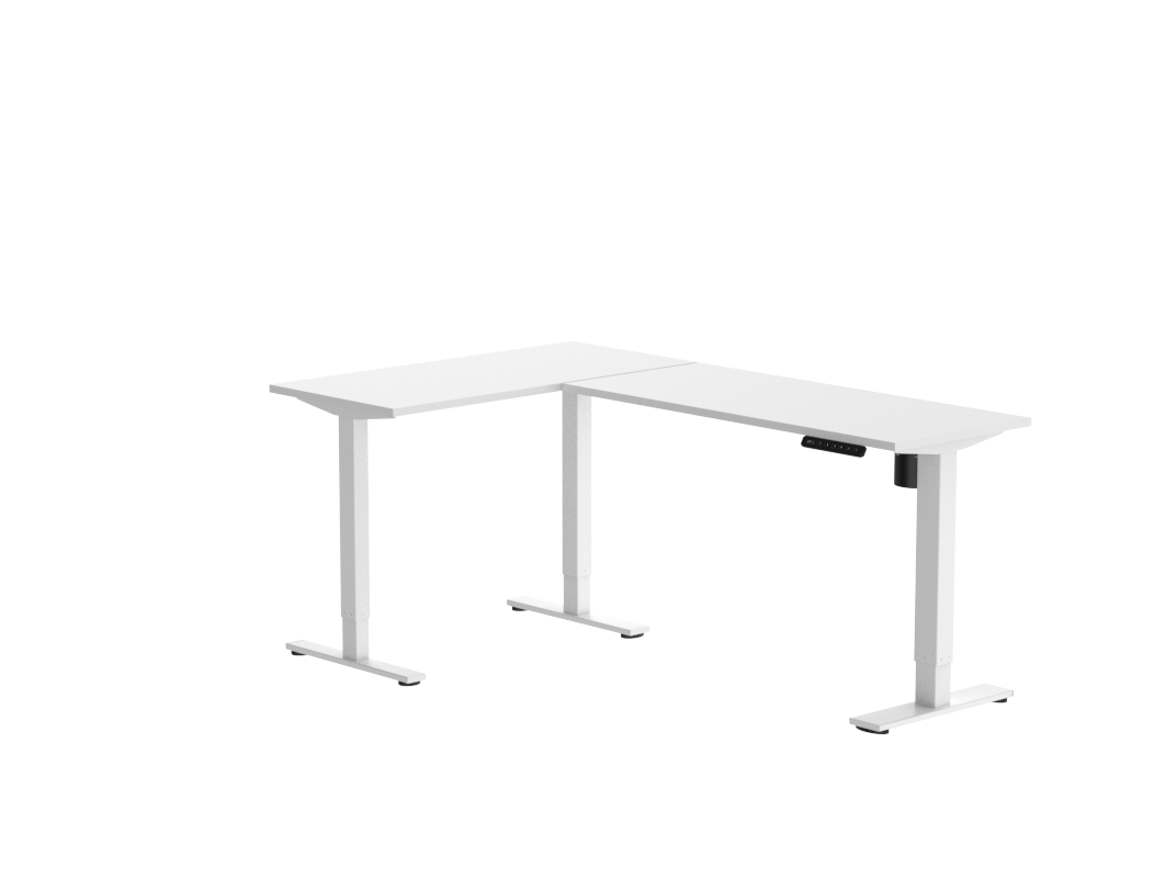 Mesa de Trabajo Elevable en L con Tablero