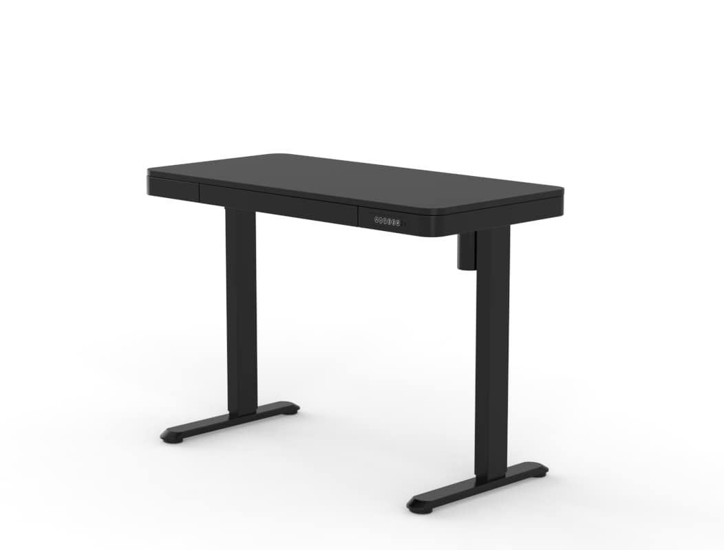 Escritorio Elevable de Dos Patas con Cajón