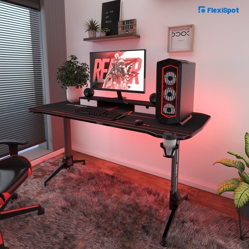 Flexispot Ergonomic Gaming Desk with Mouse Pad