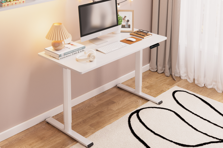 Flexispot E1W ホワイト Biurko stojące z podwójnym silnikiem FlexiSpot Standard